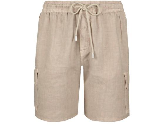 Linen Bermuda Shorts Cargo Pockets by VILEBREQUIN