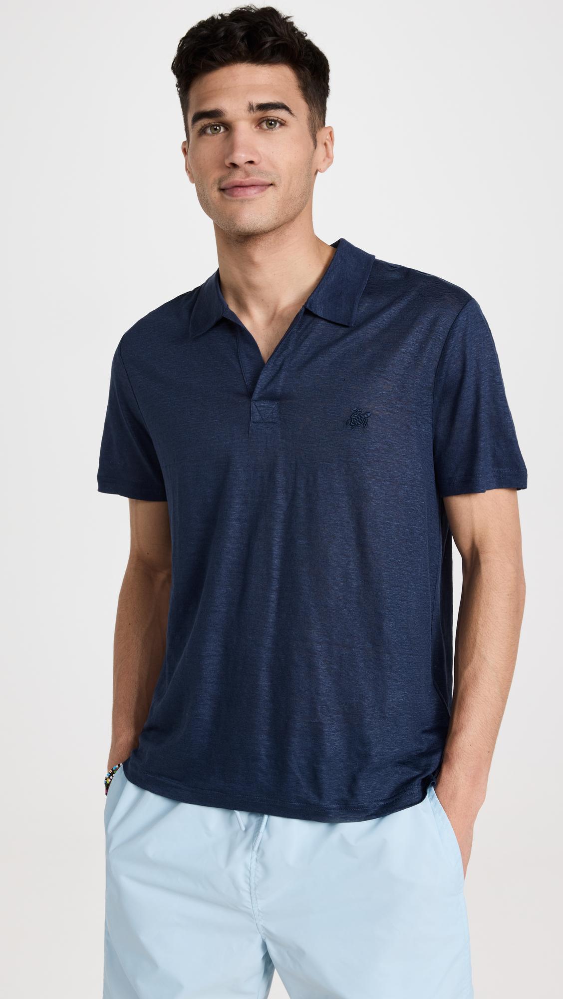 Linen Pyramid Polo Shirt by VILEBREQUIN