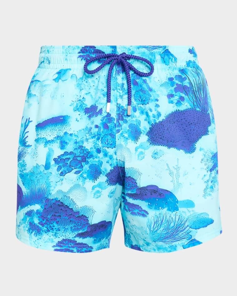 Men's Coral Reef Stretch Swim Trunks by VILEBREQUIN