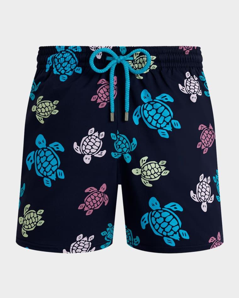 Men's Multicolor Turtle Swim Trunks by VILEBREQUIN