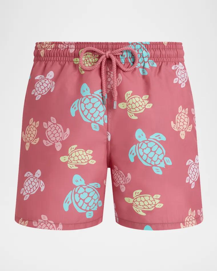 Men's Multicolor Turtle Swim Trunks by VILEBREQUIN