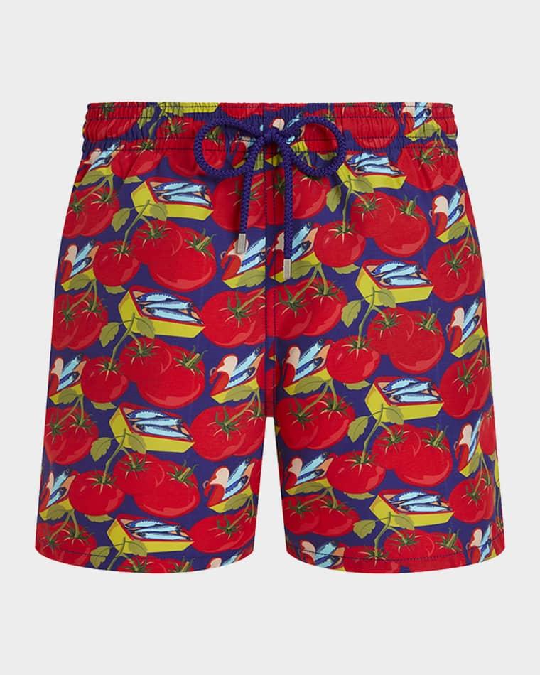 Men's Sardine and Tomato Swim Trunks by VILEBREQUIN
