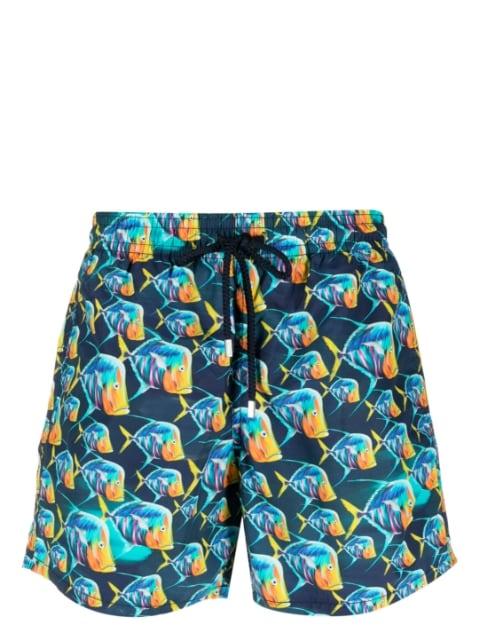 Moorea fish-print swim shorts by VILEBREQUIN