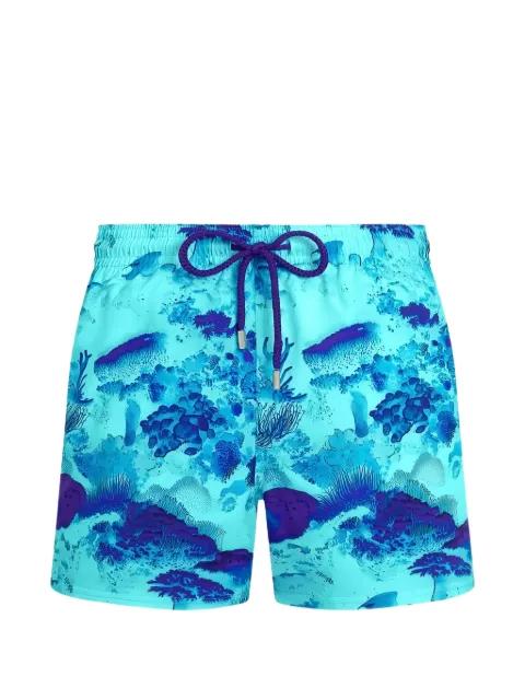 Moorise coral-print swim shorts by VILEBREQUIN