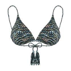 Pearl rope triangle bikini top by VILEBREQUIN