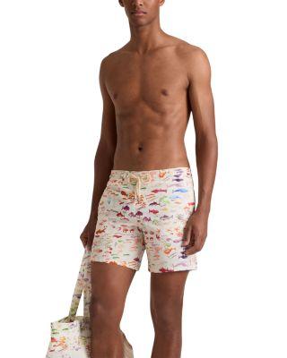 Pescador 5.9" Watercolor Fish Swim Shorts by VILEBREQUIN