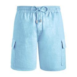 Plain linen bermuda shorts by VILEBREQUIN