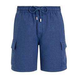 Plain linen bermuda shorts by VILEBREQUIN
