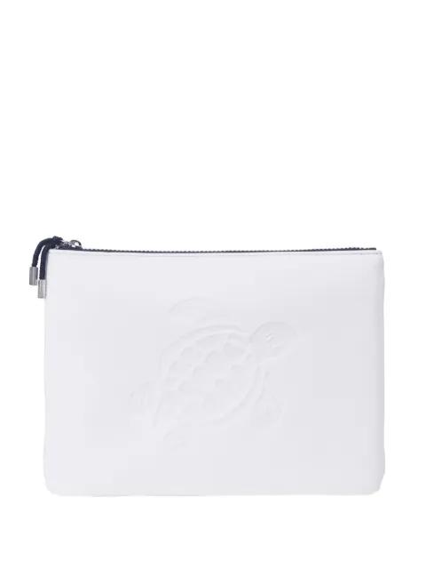 Pool embossed-turtle clutch bag by VILEBREQUIN