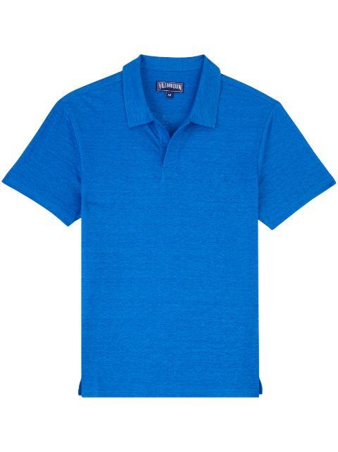 Pyramid linen polo shirt by VILEBREQUIN