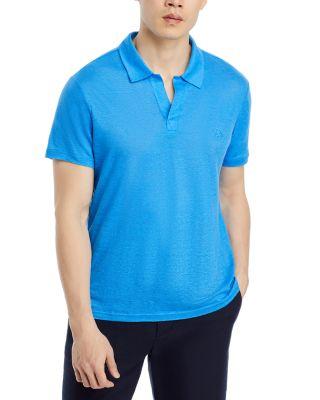 Regular Fit Short Sleeve Linen Polo Shirt by VILEBREQUIN