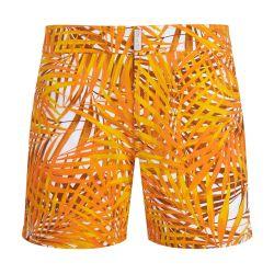 Stretch flat belt palm leaves swim shorts by VILEBREQUIN