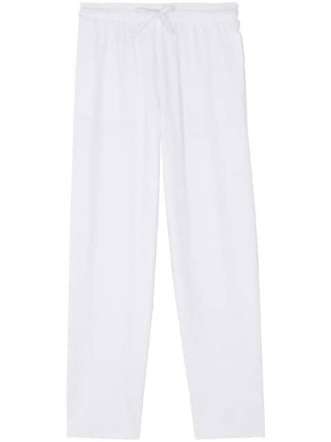 Terry drawstring straight-leg trousers by VILEBREQUIN