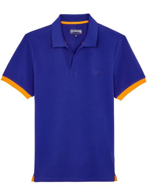 Turtle-embroidered polo shirt by VILEBREQUIN