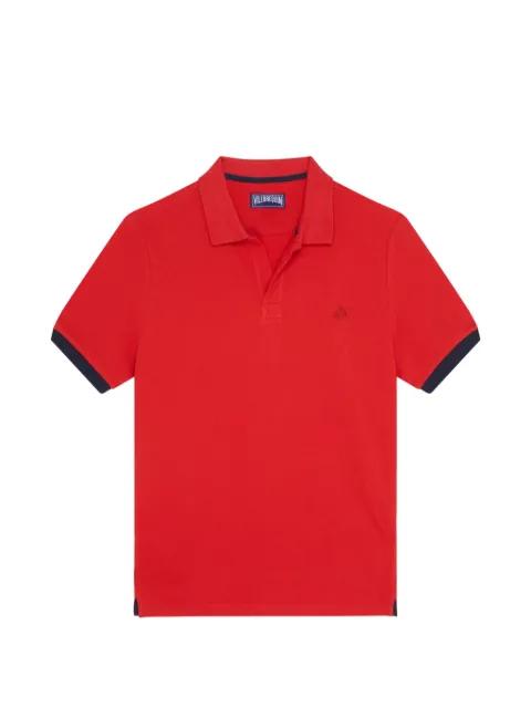 contrast-trim polo-collar T-shirt by VILEBREQUIN