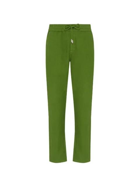 drawstring-waist linen trousers by VILEBREQUIN