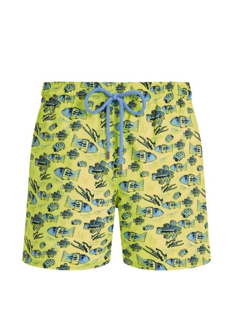 fish-pattern swim shorts by VILEBREQUIN