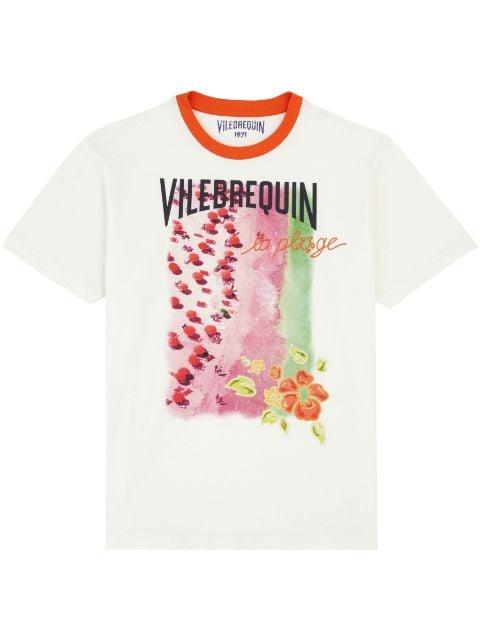 graphic-print cotton T-shirt by VILEBREQUIN