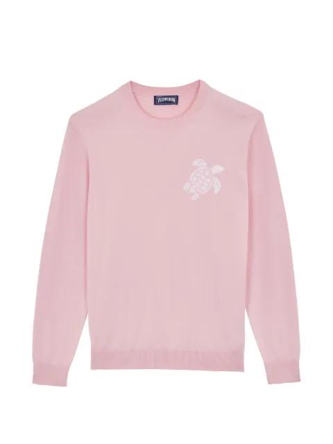 jacquard turtle crew-neck sweater by VILEBREQUIN