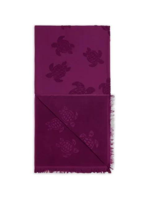 jacquard-turtle towel by VILEBREQUIN