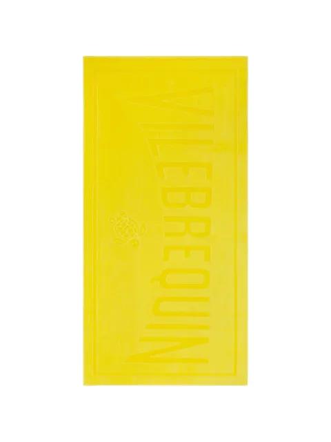 logo-lettering beach towel by VILEBREQUIN