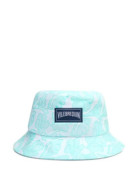 logo-patch printed bucket hat by VILEBREQUIN