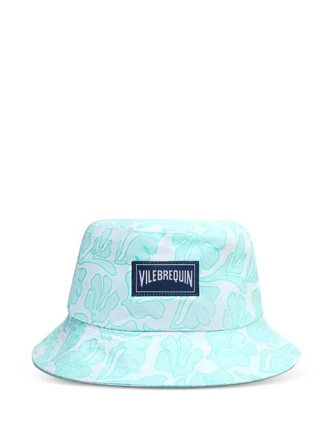 logo-patch printed bucket hat by VILEBREQUIN