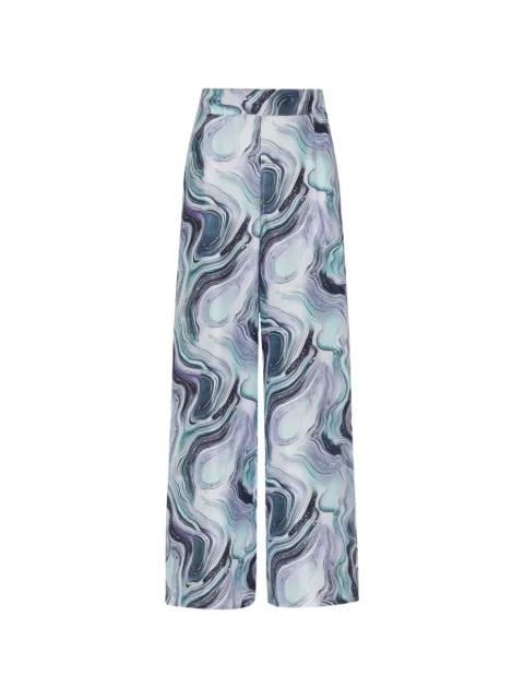 printed wide-leg trousers by VILEBREQUIN