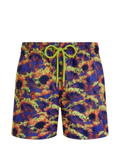 sunflower-print packable swim shorts by VILEBREQUIN