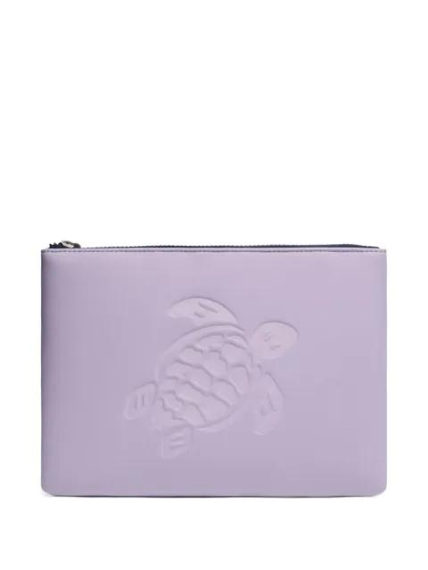 turtle embossed clutch by VILEBREQUIN