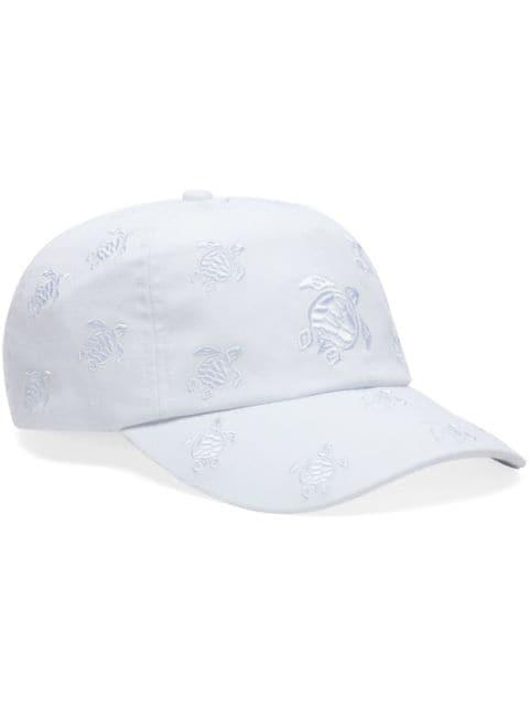 turtle-embroidered cotton cap by VILEBREQUIN