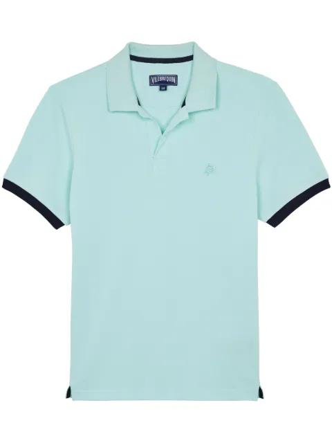 turtle-embroidered polo shirt by VILEBREQUIN