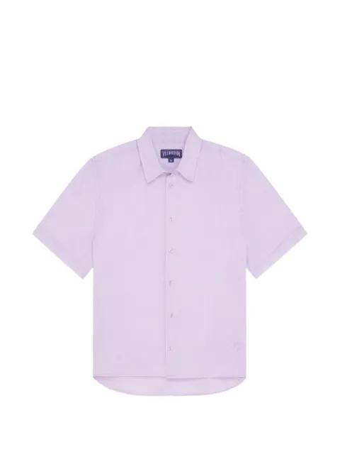 turtle-embroidered short-sleeve shirt by VILEBREQUIN