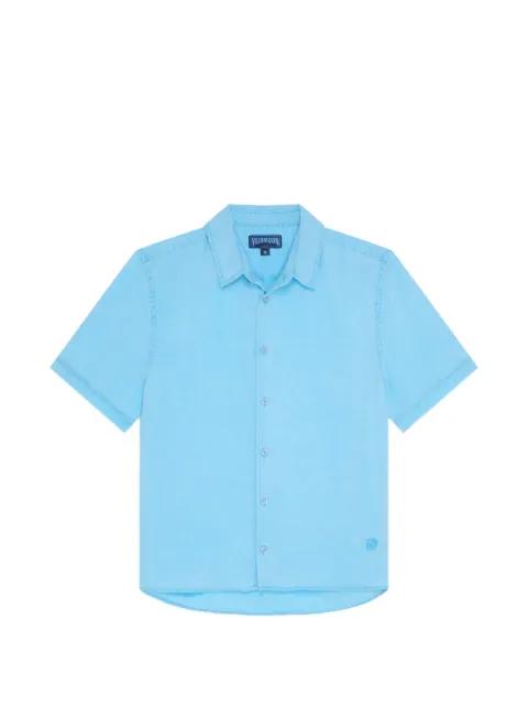 turtle-embroidered short-sleeve shirt by VILEBREQUIN