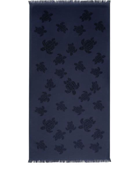turtle fringed bath towel by VILEBREQUIN