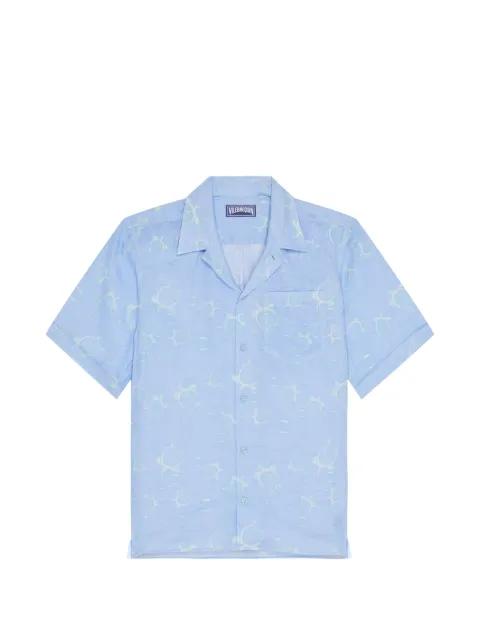 turtle-print bowling shirt by VILEBREQUIN