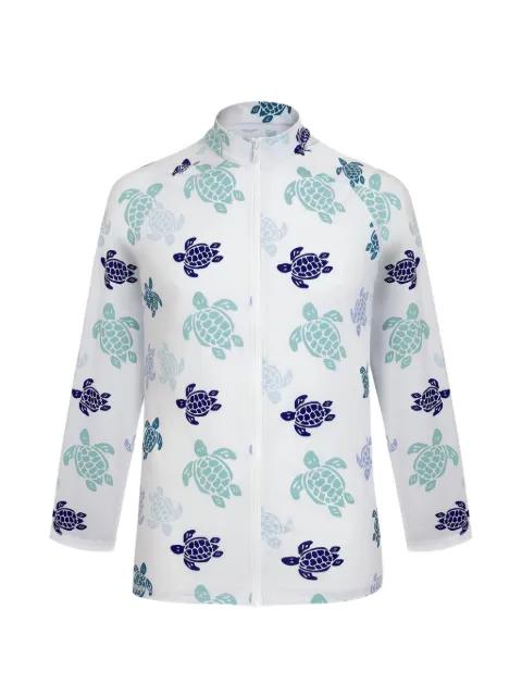 turtle-print swim sweatshirt by VILEBREQUIN