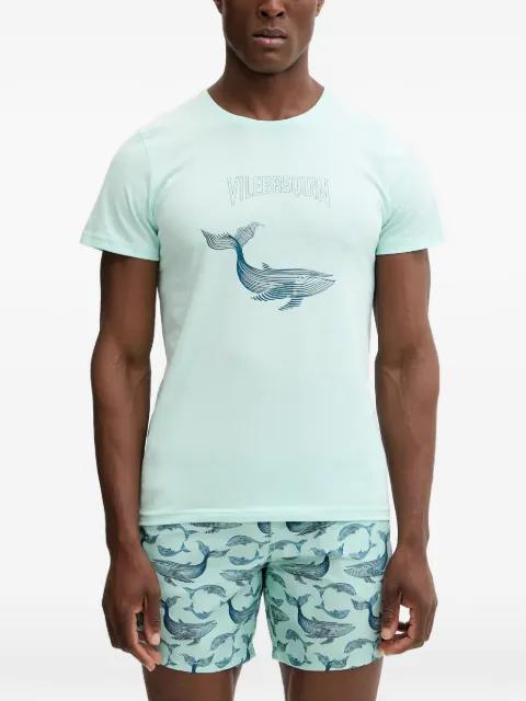 whale-print T-shirt by VILEBREQUIN