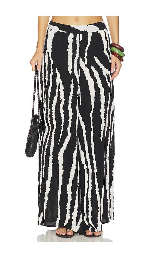 villa fresca Serena Pant in Black,White by VILLA FRESCA