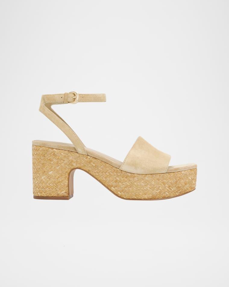 75mm Castella Suede Platform Sandals by VINCE