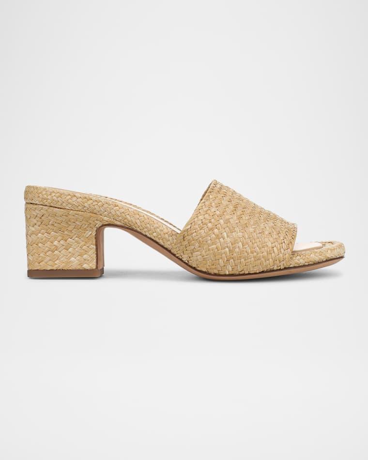 Ariana Raffia Mule Sandals by VINCE
