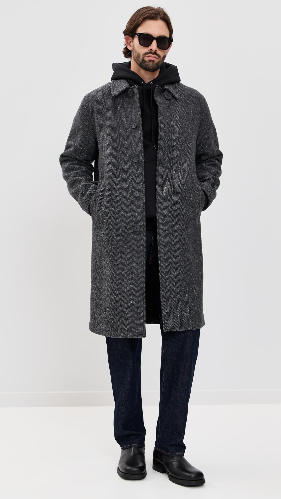 Balmacaan Coat by VINCE