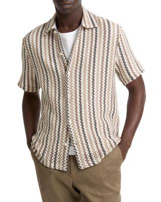 Beach Stripe Short Sleeve Shirt by VINCE