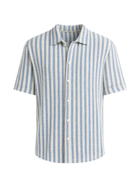 Beach Stripe short-sleeve cotton shirt by VINCE