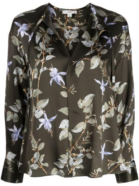 Bellflower silk blouse by VINCE