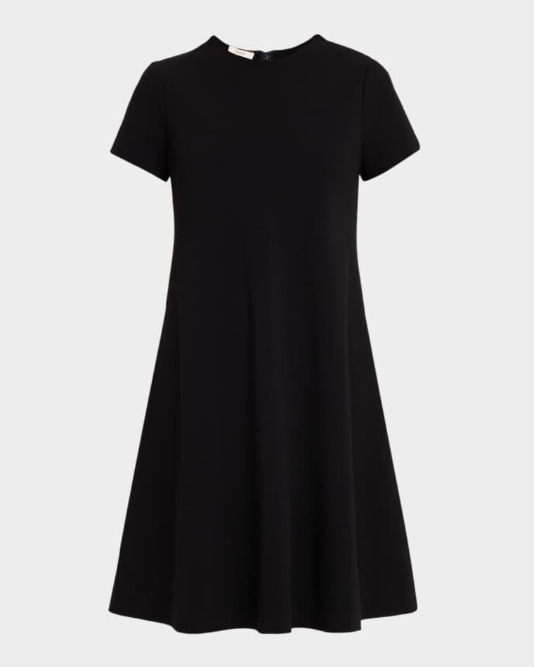 Bias Short-Sleeve Mini Dress by VINCE