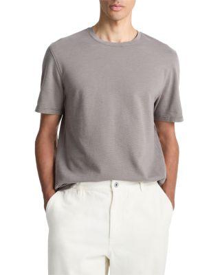 Birdseye Jacquard Short Sleeve Tee by VINCE