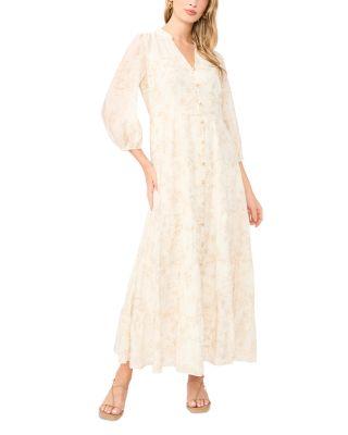 Buttoned Maxi Dress by VINCE CAMUTO