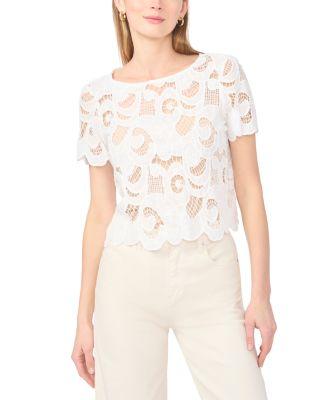 Crochet Tee by VINCE CAMUTO