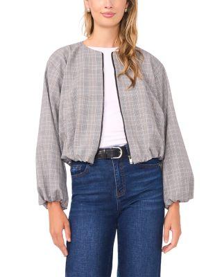 Cropped long Sleeve Bubble Jacket by VINCE CAMUTO